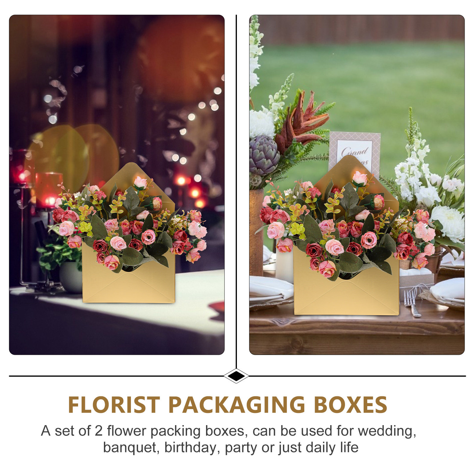 2 шт. упаковочные коробки для  – обзор и цена The Florist Supply